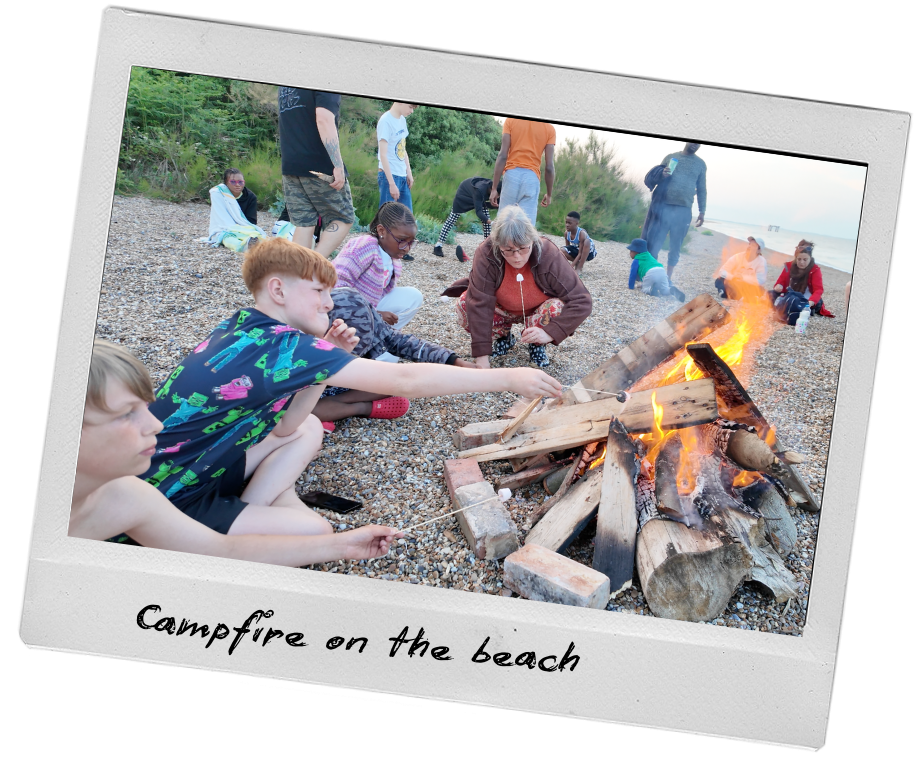 Campfire on the beach